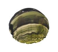 Cuffia da a con cuffia da bagno elastica riutilizzabile per donna Cuffia per capelli morbida impermeabile a doppio strato Cuffie da a per capelli lunghi corti e ricci con paesaggio rurale sloveno