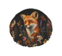 Cuffia da a con motivo a e farfalla tra i fiori, design a doppio strato, riutilizzabile, impermeabile, comoda ed elegante