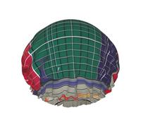 Cuffia da a con stampa matematica scolastica, cuffie da a per capelli lunghi da donna, cuffia da a impermeabile a doppio strato