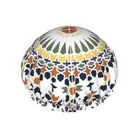 Cuffia da a, cuffia da a da bagno riutilizzabile marocCina per capelli lunghi da donna, cappello da a impermeabile a doppio strato protezione per capelli per bambini ragazze donne, 1