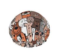 Cuffia da a, cuffia da bagno doppia impermeabile Moda Para Perros Gatos, cuffia da a elastica riutilizzabile, cuffia da bagno cuffia da notte
