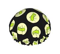 Cuffia da a, Cute Pickles Cuffie da Bagno Riutilizzabili per Donna Capelli Lunghi, Doppio Strato Impermeabile Cappello da a Protezione per Capelli per Bambini Ragazze Donne, 1 Confezione