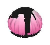 Cuffia da a dal design Taekwondo con cuffia da a elasticizzata e impermeabile riutilizzabile a doppio strato, cuffie per uomo, donna e donna.