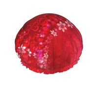 Cuffia da a doppia con stampa a cuore e fiori rossi per San Valentino, cuffie da a per donna e uomo, per salone e uso domestico