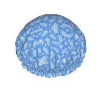 Cuffia da a doppia impermeabile, design completamente stampato antispruzzo, Peva morbido e delicato sulla pelle, corda elastica stretta, adatta per maschera da bagno, cuffia per la cura dei capel