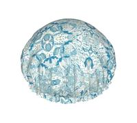 Cuffia da a doppia impermeabile, design completamente stampato antispruzzo, Peva morbido e delicato sulla pelle, corda elastica stretta, adatta per maschera da bagno, cuffia per la cura dei capel