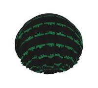 Cuffia da a doppia impermeabile, design completamente stampato antispruzzo, Peva morbido e delicato sulla pelle, corda elastica stretta, adatta per maschera da bagno, cuffia per la cura dei capel