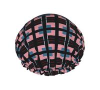 Cuffia da a doppia impermeabile, design completamente stampato antispruzzo, Peva morbido e delicato sulla pelle, corda elastica stretta, adatta per maschera da bagno, cuffia per la cura dei capel