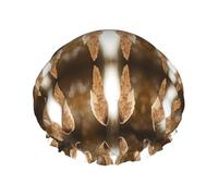 Cuffia da a doppia impermeabile, design completamente stampato antispruzzo, Peva morbido e delicato sulla pelle, corda elastica stretta, adatta per maschera da bagno, cuffia per la cura dei capel