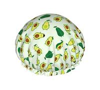 Cuffia da a e cuffia da bagno con motivo a frutta di cartone animato per donna, cuffia da a reversibile oversize impermeabile grande progettata per tutte le lunghezze di capelli, cuffia el