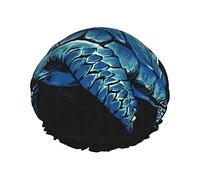 Cuffia da a e cuffia da bagno con motivo a tartaruga oceanica per donna, cuffia da a impermeabile oversize reversibile grande progettata per tutte le lunghezze di capelli, cuffia elastica