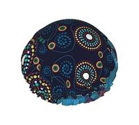 Cuffia da a e cuffia da bagno con motivo tartaruga bohémien per donna, cuffia da a reversibile oversize impermeabile grande progettata per tutte le lunghezze di capelli, cuffia elastica ri