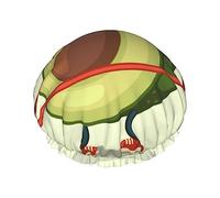 Cuffia da a e cuffia da bagno per donne, modello di esercizi di avocado carino, cuffia da a impermeabile sovradimensionata reversibile grande progettata per tutte le lunghezze di capelli,