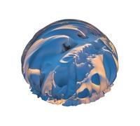 Cuffia da a elegante con stampa paesaggio invernale Cuffia da a riutilizzabile Cuffia da a grande da donna per trecce Capelli lunghi