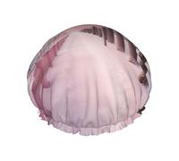 Cuffia da a elegante con stampa paesaggio invernale Cuffia da a riutilizzabile Cuffia da a grande da donna per trecce Capelli lunghi