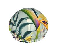 Cuffia da a elegante con stampa paesaggio tropicale Cuffia da a riutilizzabile Cuffia da a grande da donna per trecce Capelli lunghi