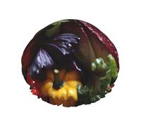 Cuffia da a Fresh Cabbage a doppio strato per donna, riutilizzabile, di grandi dimensioni, adatta a tutte le lunghezze di capelli, adatta per ragazze, spa e saloni di bellezza domestici.