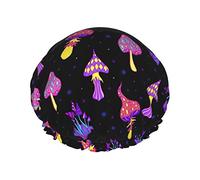 Cuffia da a Fungo magico Cuffia da a riutilizzabile per donna Capelli lunghi, Doppio strato Impermeabile Cappello da a Protezione per capelli Per bambini Ragazze Donne, 1 confezione