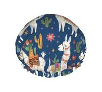 Cuffia da a impermeabile a doppio strato, con lama e cactus del sud-ovest nel deserto, cappello con elastico riutilizzabile