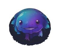 Cuffia da a impermeabile a doppio strato con motivo a cartoni animati per capelli lunghi da donna Fantasy Axolotl