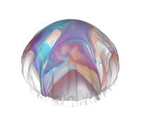 Cuffia da a impermeabile con doppia fodera e stampa a stelle olografiche