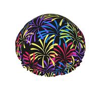 Cuffia da a impermeabile con fuochi d'artificio, cuffia da bagno elastica, cuffia da bagno per capelli, protezione ambientale, doppio cappello da a impermeabile