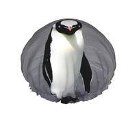 Cuffia da a impermeabile di grandi dimensioni con stampa di pinguino carino per donne e uomini, cappello morbido, leggero e riutilizzabile.