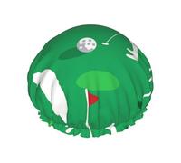 Cuffia da a impermeabile riutilizzabile con doppio elastico, taglia unica, per uso quotidiano, ideale per chi gioca a golf.