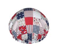 Cuffia da a lavabile e riutilizzabile con stampa a stelle/cappello per capelli con fodera/elastico, adatta a tutte le lunghezze dei capelli