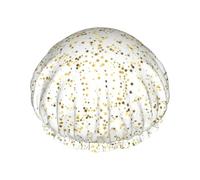 Cuffia da a lavabile e riutilizzabile con stampa di stelle e punti sognanti, con fodera e elastico, adatta a tutte le lunghezze dei capelli