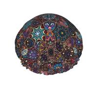 Cuffia da a Mandala Flower Element 1 per donna, riutilizzabile, impermeabile, morbida, con doppio strato di protezione