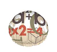 Cuffia da a matematica Formule matematiche Simboli Numeri Geometria per bambini della scuola Cuffie da bagno grandi per donne Uomini Ragazze Capelli lunghi Cappelli riutilizzabili impermeabili