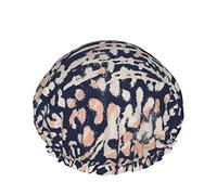 Cuffia da a, Modello animale leopardo Stampa animali selvatici Animali Fauna selvatica Cuffia da bagno doppia impermeabile, Cuffia da a elastica riutilizzabile, Cuffie da bagno Berretto da notte