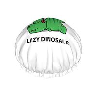 Cuffia da a per dinosauro, divertente dinosauro ro che dorme con le cuffie Cuffie da bagno impermeabili a doppio strato perfette per tutte le lunghezze e gli spessori dei capelli