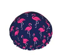 Cuffia da a per fenicottero rosa per donna, cappello per capelli con orlo elasticizzato riutilizzabile con fascia elastica