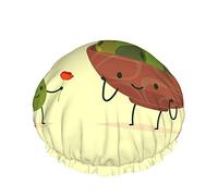 Cuffia da a per San Valentino, divertente gioco di parole romantico citazione Olive You Cuffia da bagno impermeabile a doppio strato perfetta per tutte le lunghezze e gli spessori dei capelli