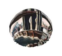 Cuffia da a riutilizzabile con stampa Brooklyn Bridge S per donna, cuffia DoubleHair, cuffia per capelli per adulti per tutti i capelli