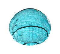 Cuffia da a riutilizzabile da donna per capelli lunghi Beach Shell Sea Collection Cappello da a da bagno impermeabile a doppio strato stampato Boho vintage
