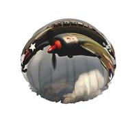 Cuffia da a riutilizzabile per donne, con stampa di aerei della seconda guerra mondiale, in scala standard 2_00x, cuffia per capelli doppia, cuffia per capelli per adulti per tutti i capelli