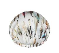 Cuffia da a, selezione di pesci bianchi di mosche tradizionali per la pesca alla trota, doppia cuffia da bagno impermeabile, cuffia da a elastica riutilizzabile, cuffia da bagno, cuffia da notte