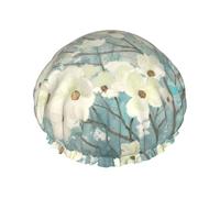 Cuffia da a Spring Dogwood Blossoms con cuffia da a elasticizzata e impermeabile riutilizzabile a doppio strato, cuffie per uomo, donna e donna.