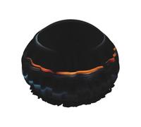 Cuffia da a stampata con misteriosi buchi neri cosmici per donna, cuffia da bagno impermeabile a doppio strato, cuffie da bagno riutilizzabili, protezione elastica per capelli, cuffia da a p