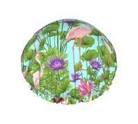 Cuffia da a stampata elegantemente Flamingo Love Flowers Morbida, leggera, cuffia da a da donna, ecologica, traspirante
