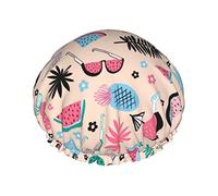Cuffia da a Summer Pine Watermelon Cuffia da a riutilizzabile da bagno per donna Capelli lunghi, doppio strato impermeabile da bagno Cappello da a Protezione per capelli per bambini R