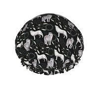 Cuffia da a Wolf And Dream Catcher per donna, cuffia da a riutilizzabile impermeabile per capelli Cuffia da bagno Turbante Cuffia da a per ragazze