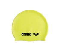 Arena Cuffia da nuoto classica unisex in morbido silicone, unisex, per allenamento intensivo e corsa, comoda, antiscivolo, per nuoto a pelo lungo, giallo chiaro
