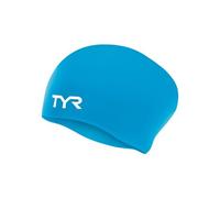 Cuffia da bagno blu tyr per capelli lunghi