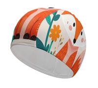 Cuffia da bagno con motivo a fiori di, molto elastica, adatta sia per capelli lunghi che corti, comoda cuffia da a grande per ridurre la resistenza e proteggere i capelli.