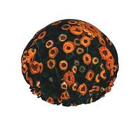 cuffia da bagno con motivo a margherite per donna, cuffia da a reversibile oversize impermeabile grande progettata per tutte le lunghezze di capelli,iliz