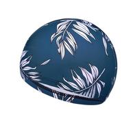Cuffia da bagno da donna - berretto da bagno alla moda da donna, morbido ed elastico, con stampa vibrante, attrezzatura da nuoto Chic, cuffia da bagno regolabile per lezioni di nuoto e